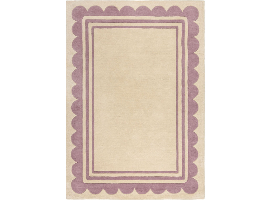 Ručne všívaný kusový koberec Lois Scallop Purple