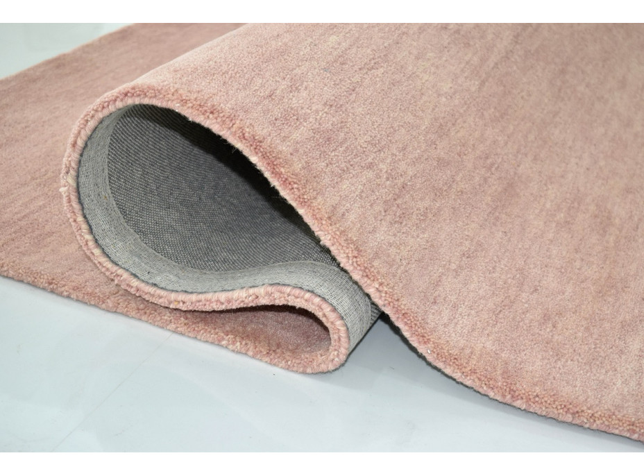 Ručne všívaný kusový koberec Asra wool pink