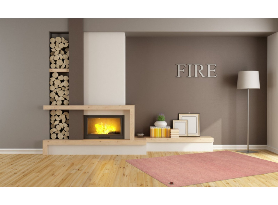 Ručne všívaný kusový koberec Asra wool pink
