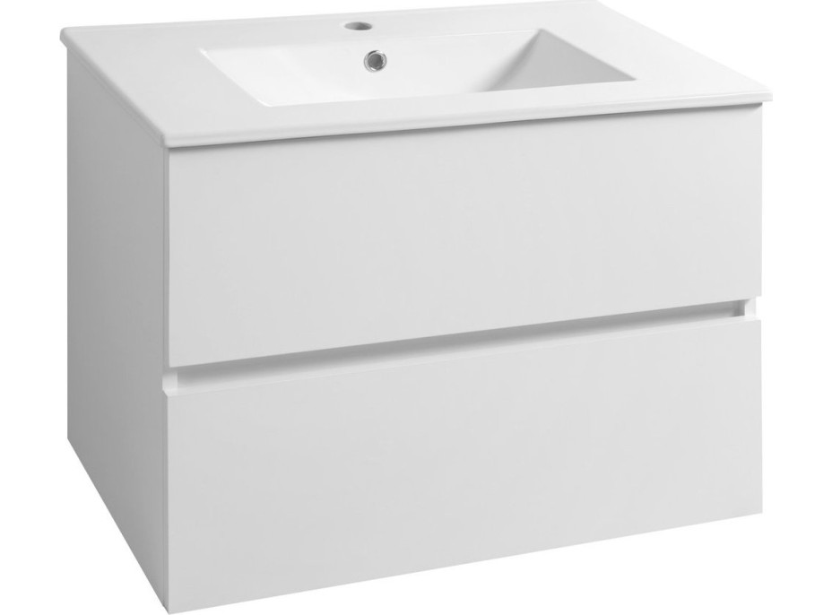 Aqualine PANEDA umývadlová skrinka 74, 5x55x45, 2cm, biela PN275