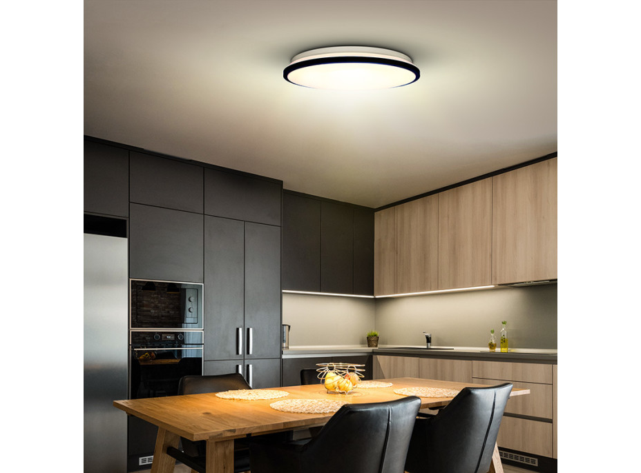 Solight LED osvetlenie s diaľkovým ovládačom Jamil, 48W, 3360lm, 40cm, zmena chromatickosti, stmievateľné