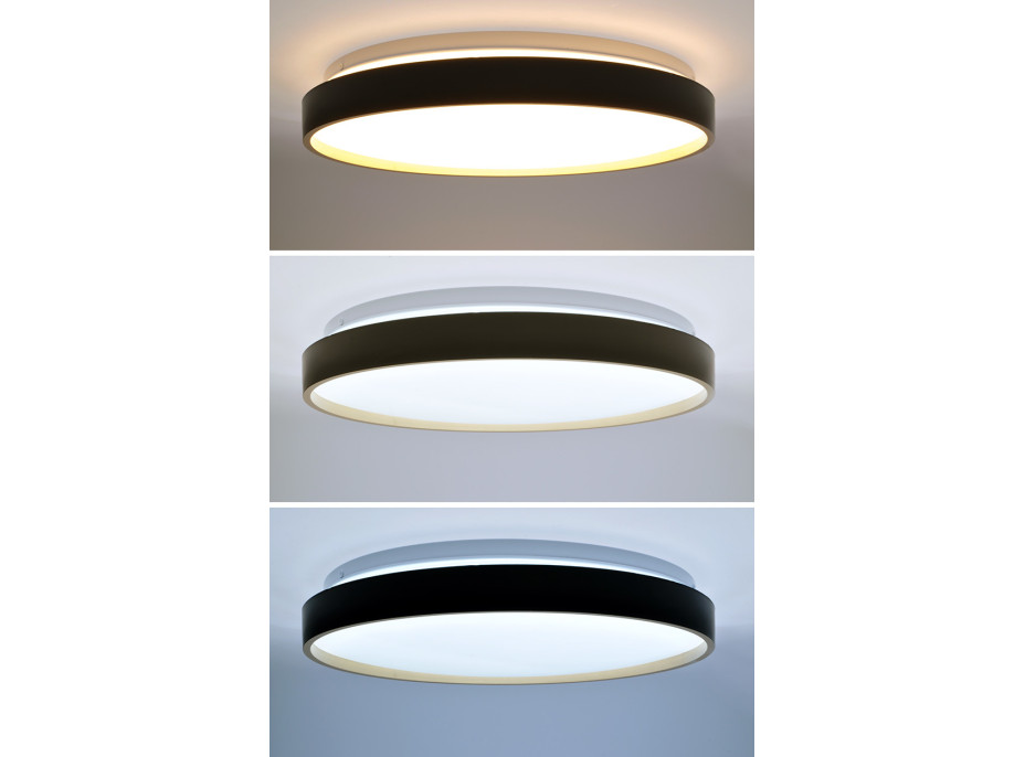 Solight LED osvetlenie s diaľkovým ovládačom Cala, 48W, 3360lm, 38cm, zmena chromatičnosti, stmievateľné