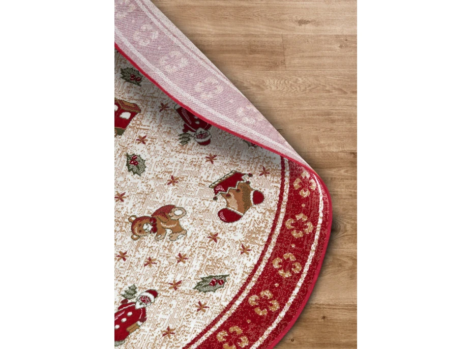 Kusový koberec Villeroy & Boch Toy&#39;s delight so strihaným vlasom 106217 Red, Multicolor kruh