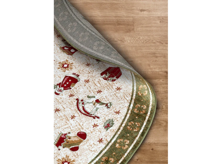 Kusový koberec Villeroy & Boch Toy&#39;s delight so strihaným vlasom 106218 Green, Multicolor kruh