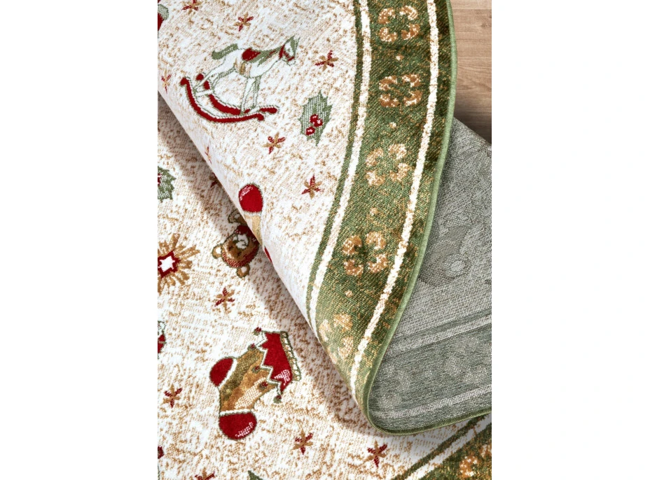 Kusový koberec Villeroy & Boch Toy&#39;s delight so strihaným vlasom 106218 Green, Multicolor kruh