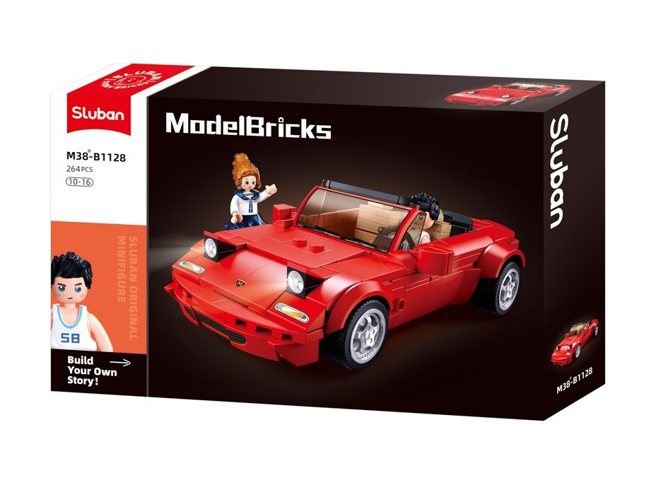 Sluban Model Bricks M38-B1128 Športové vozidlo MX5
