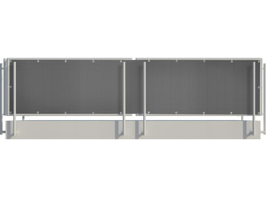 Balkónová clona 1x6 m - šedá