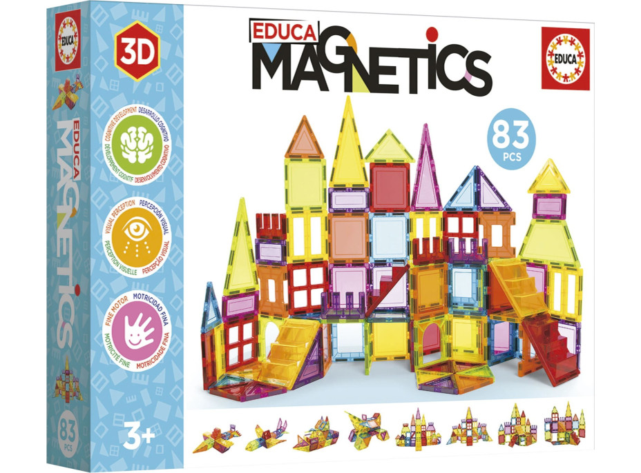 EDUCA Magnetická stavebnica Magnetics 83 vďaky