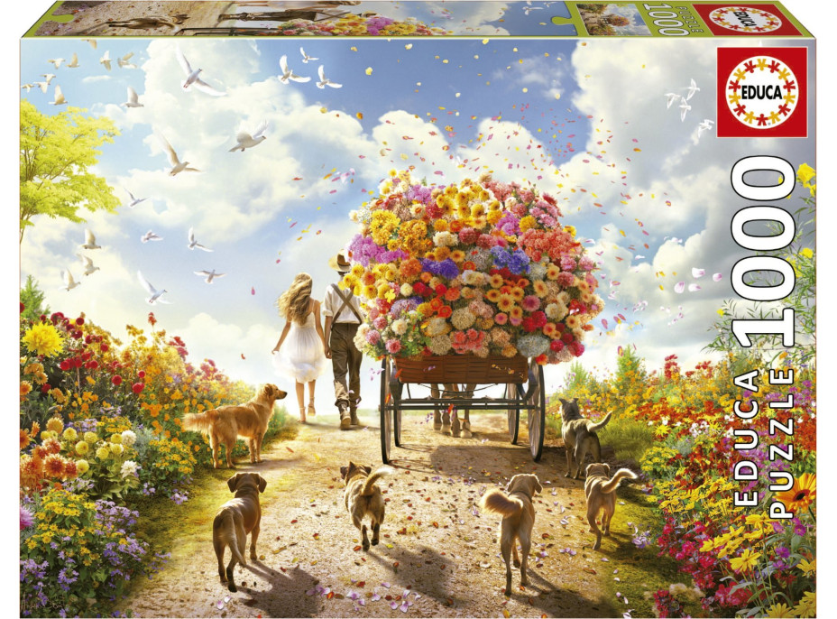 EDUCA Puzzle Rozvoz kvetov 1000 dielikov
