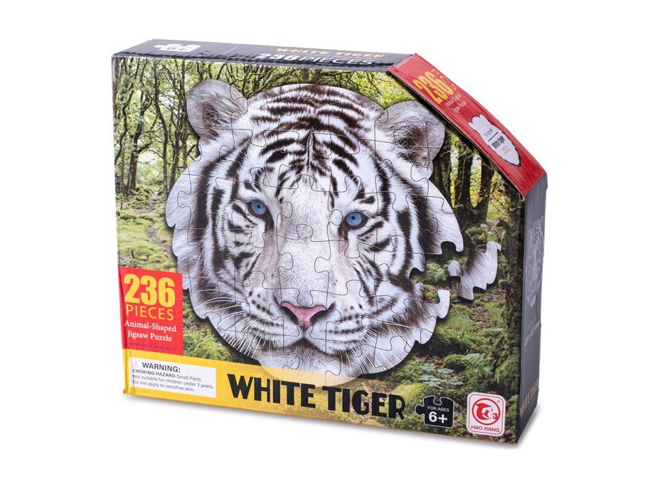 Obrysové puzzle Biely tiger 236 dielikov