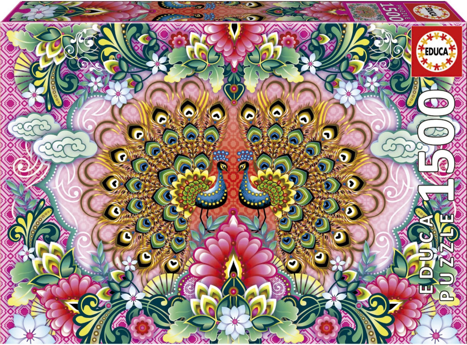 EDUCA Puzzle Pávy indickí 1500 dielikov