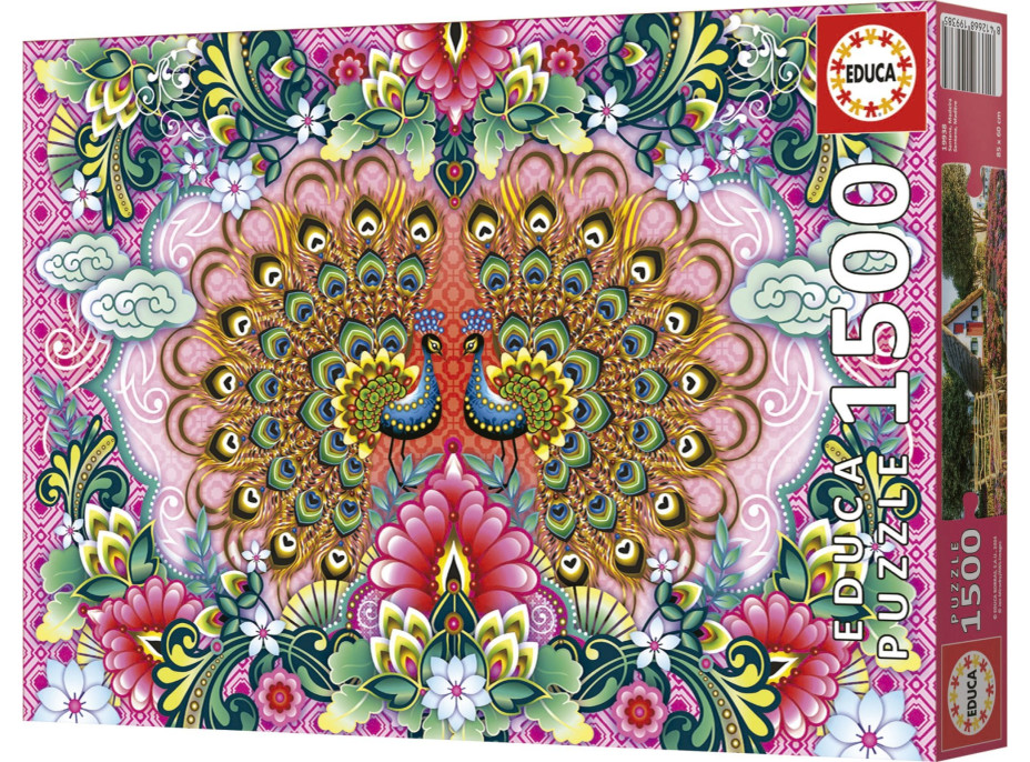 EDUCA Puzzle Pávy indickí 1500 dielikov