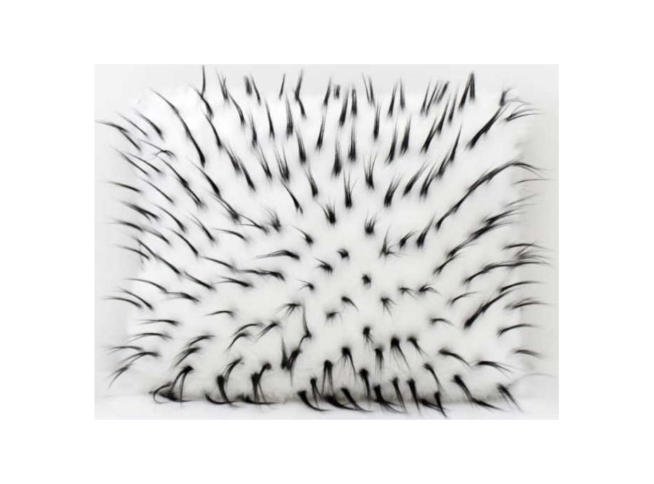 Obliečka na vankúš FLUFFY 40x50 cm - biela/sivá