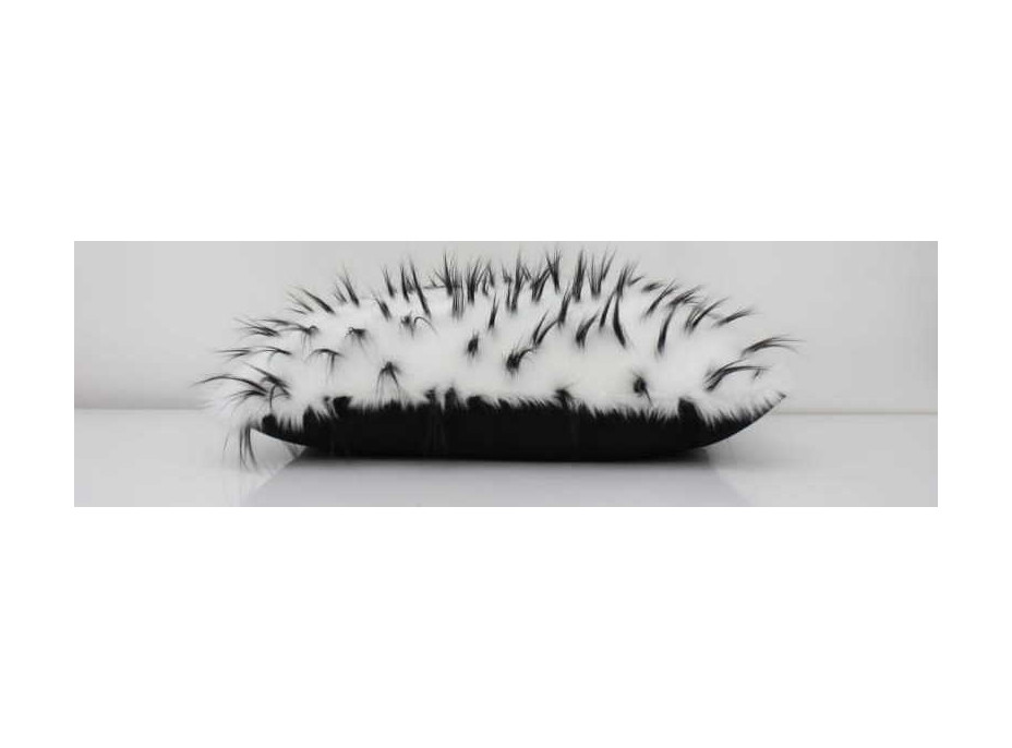 Obliečka na vankúš FLUFFY 40x50 cm - biela/sivá