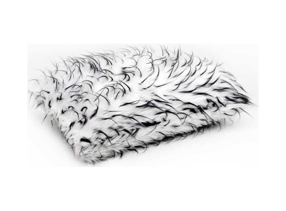 Obliečka na vankúš FLUFFY 40x50 cm - biela/sivá