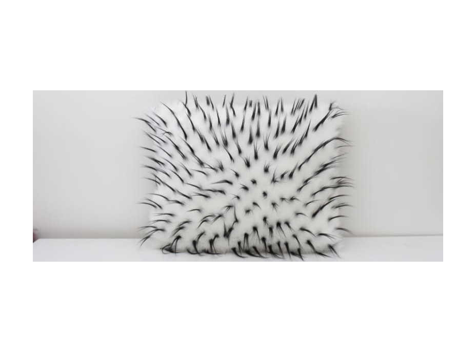 Obliečka na vankúš FLUFFY 40x50 cm - biela/sivá