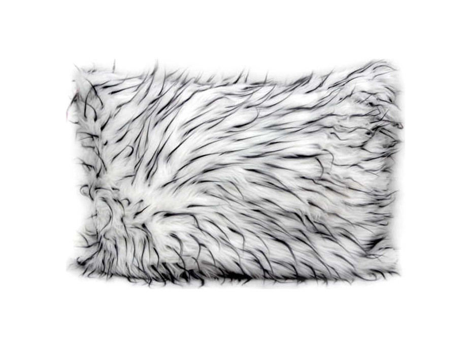 Obliečka na vankúš FLUFFY 40x50 cm - biela/sivá