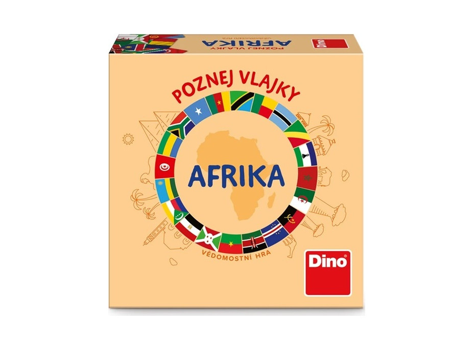 Dino Cestovná hra Poznaj vlajky - Afrika