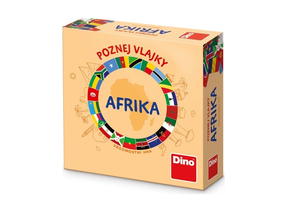 Dino Cestovná hra Poznaj vlajky - Afrika