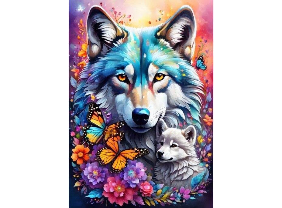 ALIPSON Puzzle Materská láska: Vlci 1000 dielikov