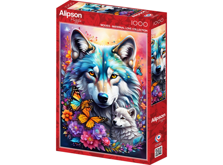 ALIPSON Puzzle Materská láska: Vlci 1000 dielikov