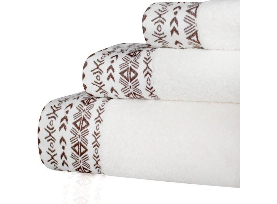 Bavlnený uterák DARIUS - 50x90 cm - 500g/m2 - smotanovo biely