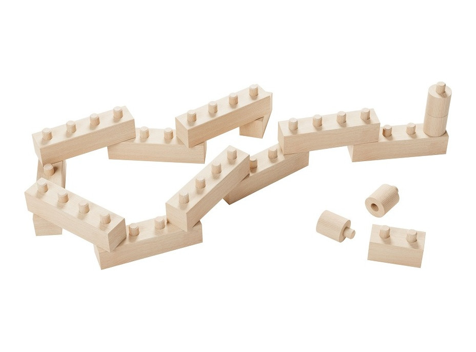 Walachia Drevená skladacia stavebnica Construct easy box 138 dielov