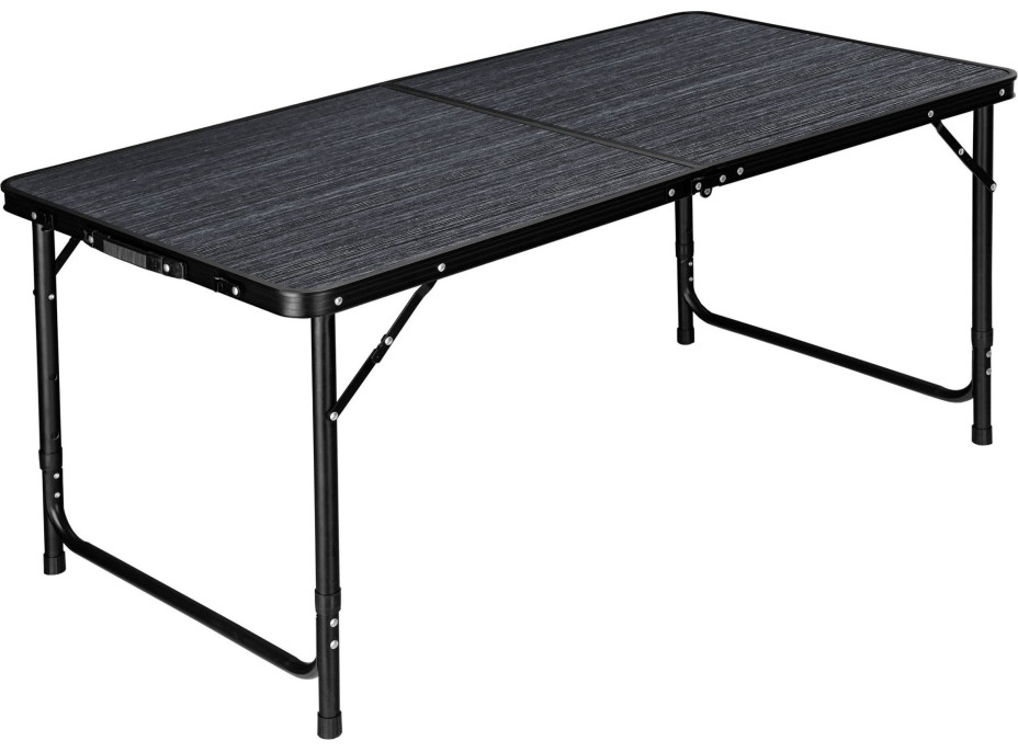Campingová zostava TRAMP BLACK WOOD 120x60 cm - čierna