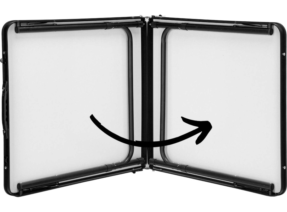 Campingová zostava TRAMP BLACK WOOD 120x60 cm - čierna