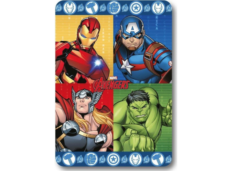 Detská deka POLAR 100x140 cm - Avengers