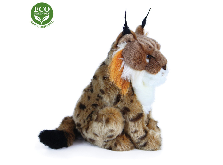 Rappa Plyšový rys sediaci 23 cm ECO-FRIENDLY