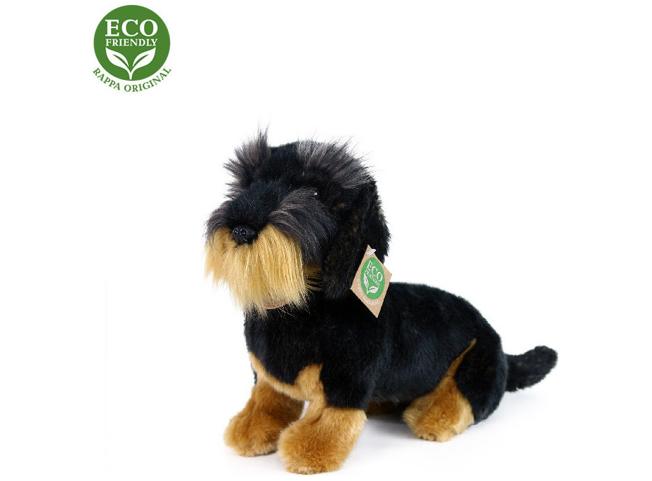 Rappa Plyšový drôtosrstý jazvečík sediaci 30 cm ECO-FRIENDLY