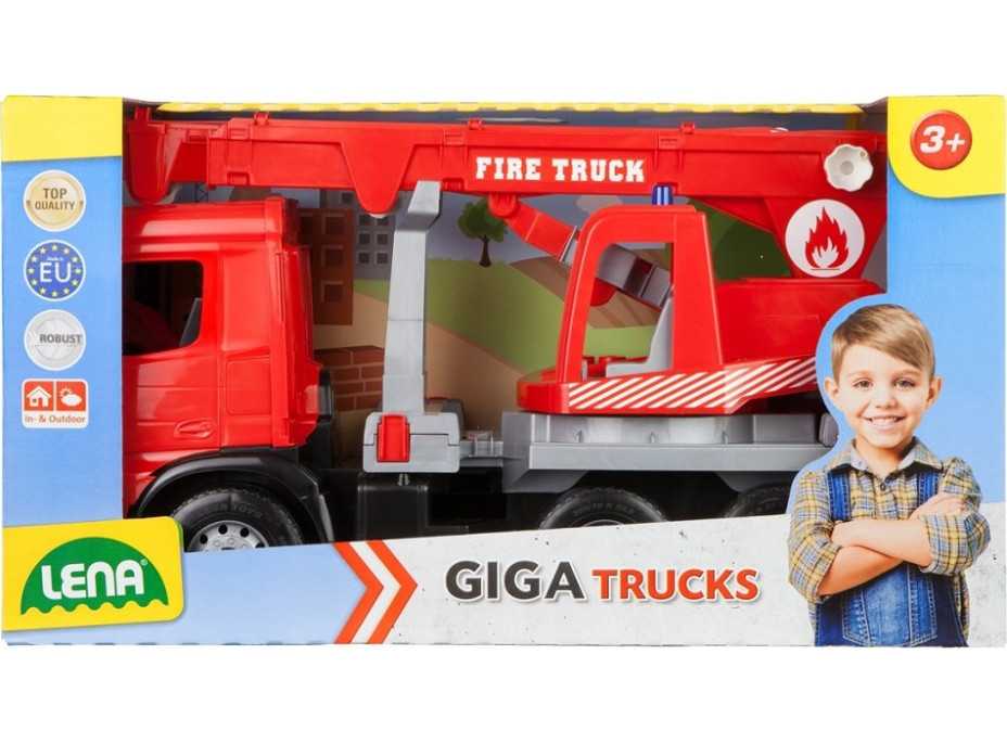 Lena Autožeriav Actros červený
