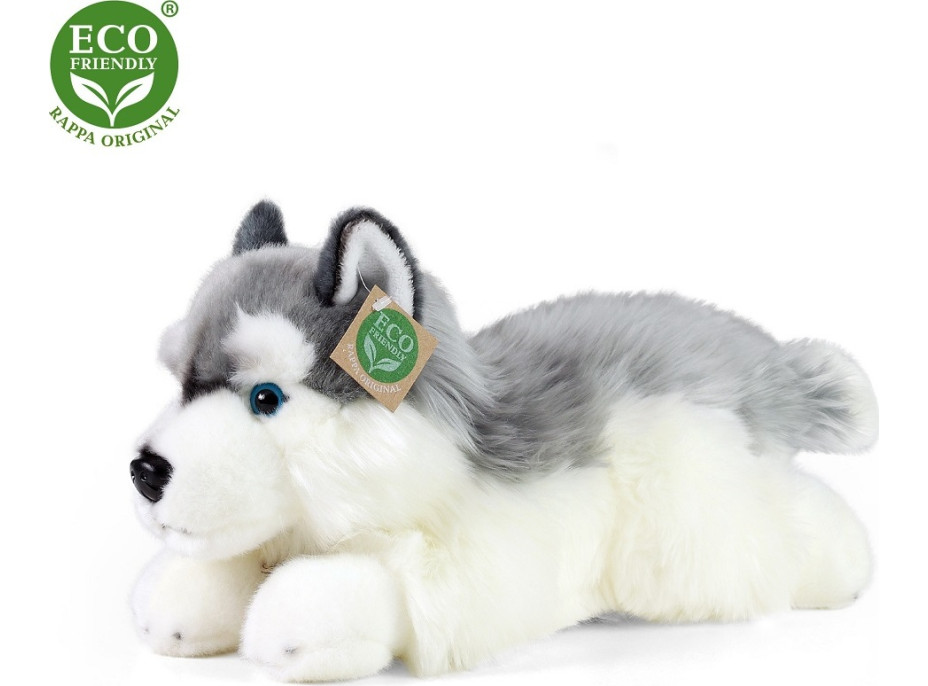 Rappa Plyšový pes husky ležiaci 30 cm