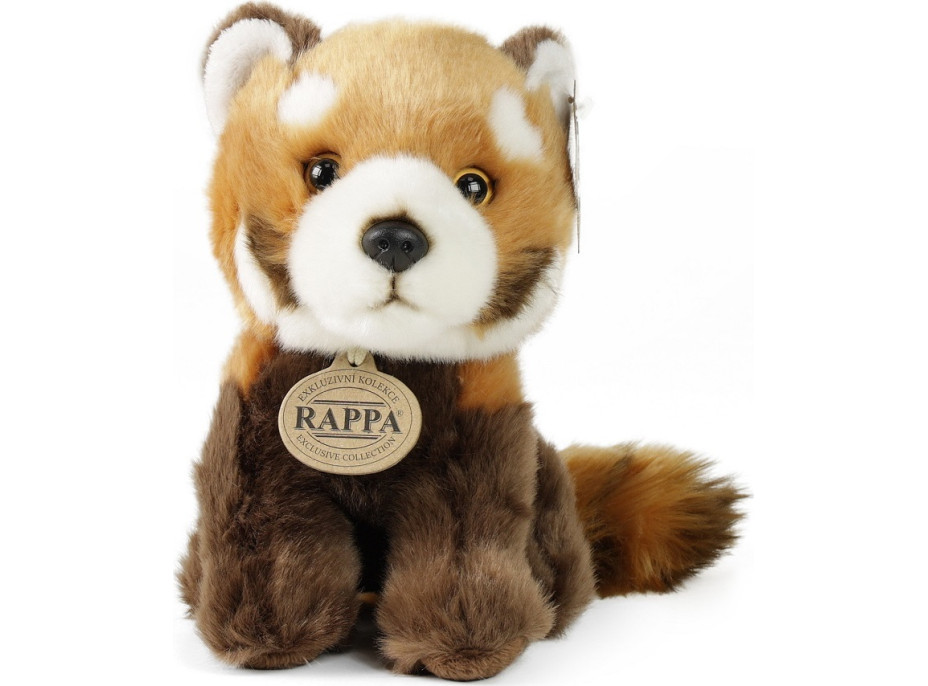 Rappa Plyšová panda červená sediaca 18 cm ECO-FRIENDLY