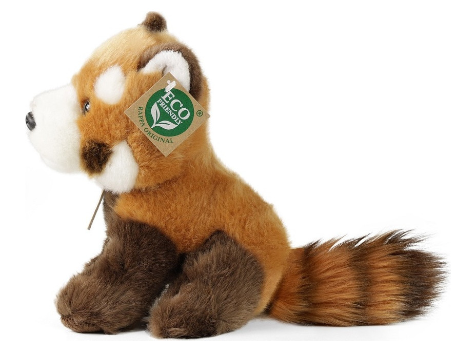 Rappa Plyšová panda červená sediaca 18 cm ECO-FRIENDLY