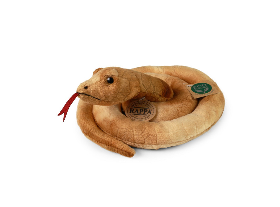 Rappa Plyšový had hnedý 90 cm ECO-FRIENDLY