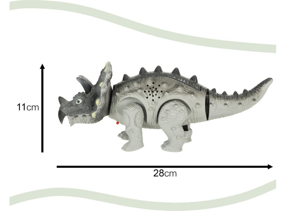 KIK Chodiaci Dinosaurus Triceratops so svetlami a zvukmi
