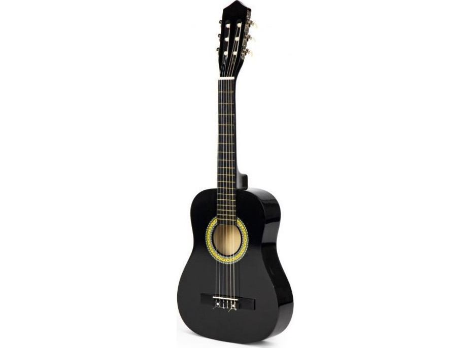 ECOTOYS Detská gitara čierna 86 cm