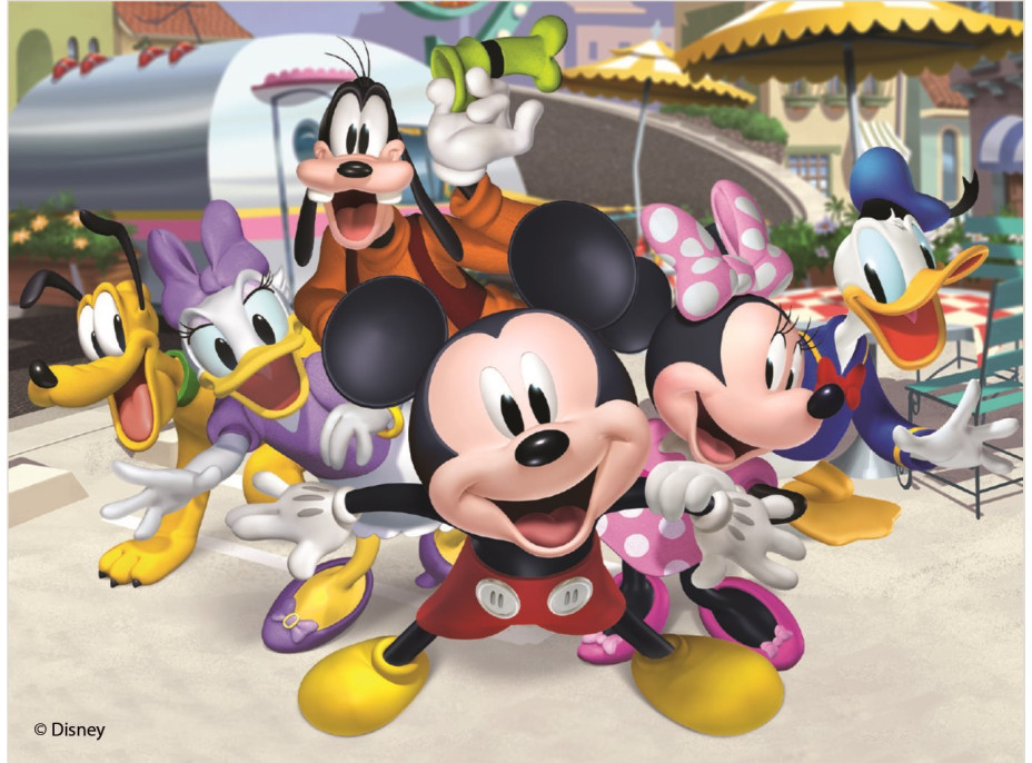 DINO Obrázkové kocky Mickey Mouse, 12 kociek