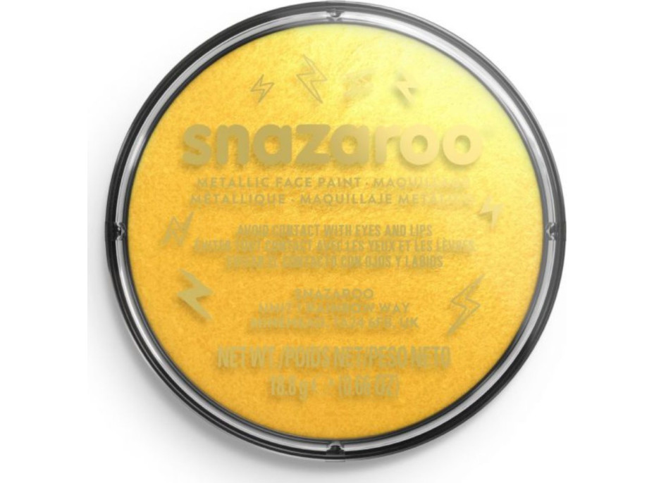 SNAZAROO Farba na tvár Metalická Zlatá (Electric Gold) 18ml