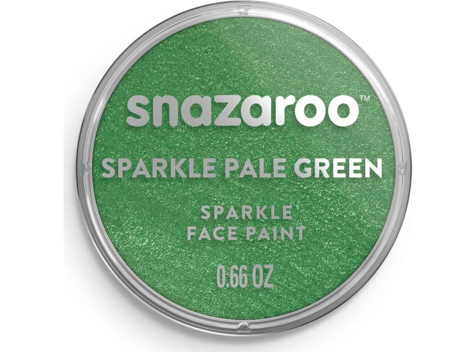 SNAZAROO Farba na tvár Trblietavá Svetlo zelená (Sparkle Pale Green) 18ml