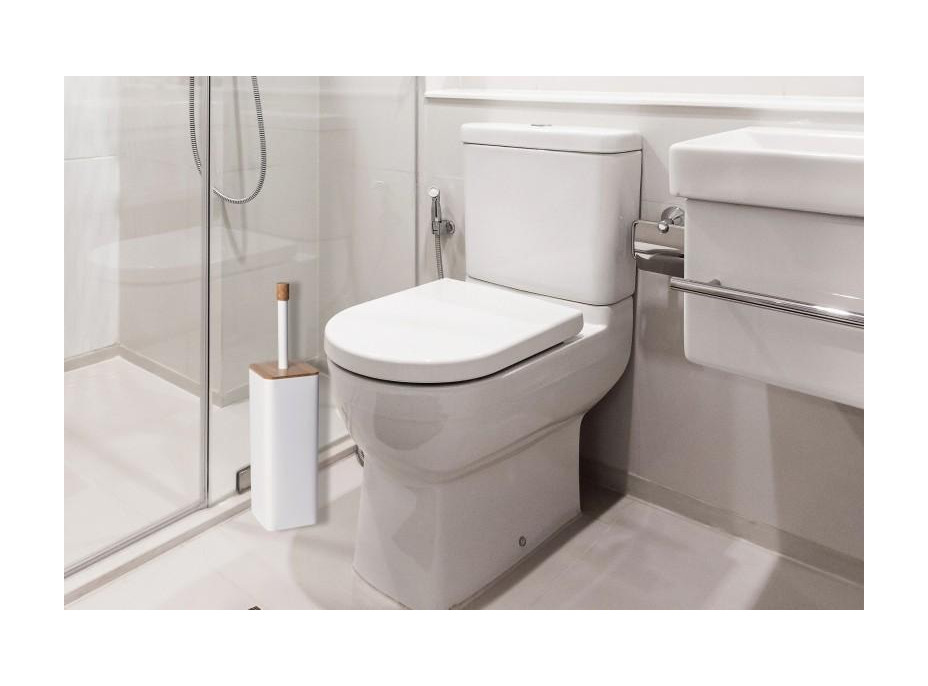 WC kefa FONTI - biela s bambusom