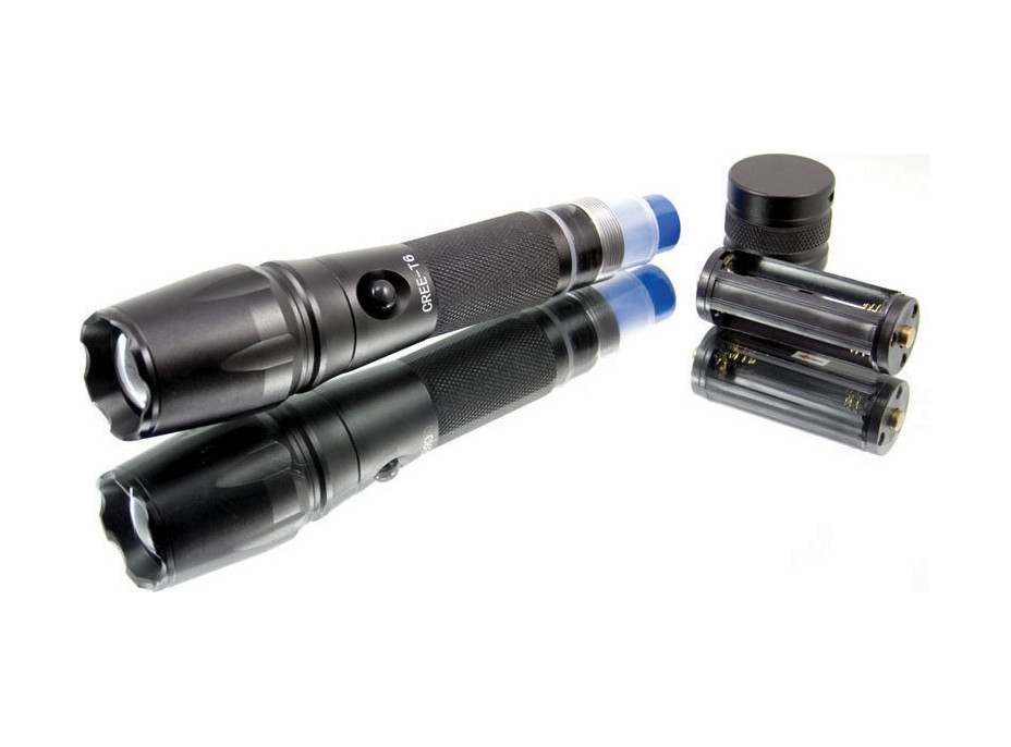 Solight LED nabíjacie profesionálne svietidlo, 600lm, T6 XML Cree LED, zoom, Li-Ion
