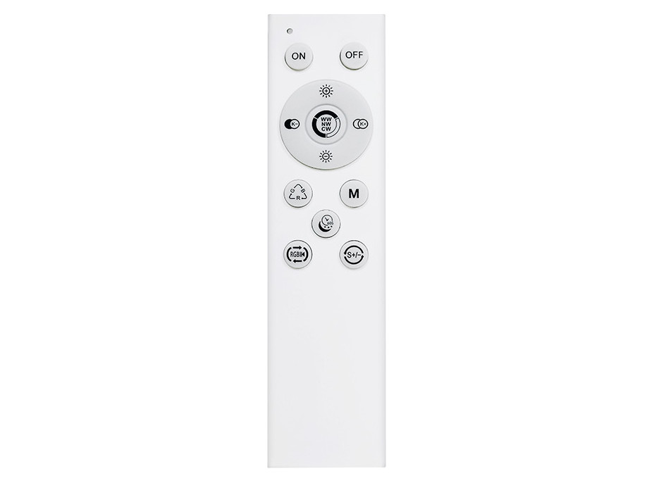 Solight LED osvetlenie s diaľkovým ovládačom Floco, 30W + 6W RGB, 2100lm, 40cm, zmena chromatickosti, stmievateľné