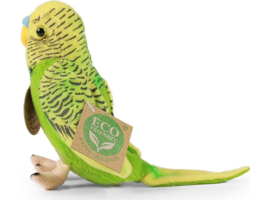 Rappa Plyšová andulka so zvukom 11 cm ECO-FRIENDLY sada 2 ks