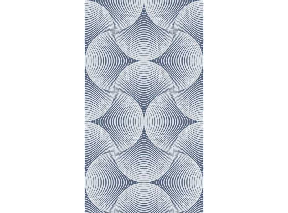 Dizajnový záves CREATIVE TMAVO MODRÝ 140x245 cm
