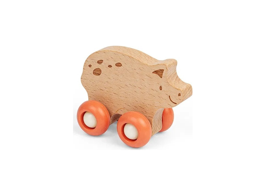 Bigjigs Toys Domáce zvieratko na kolieskach Prasiatko