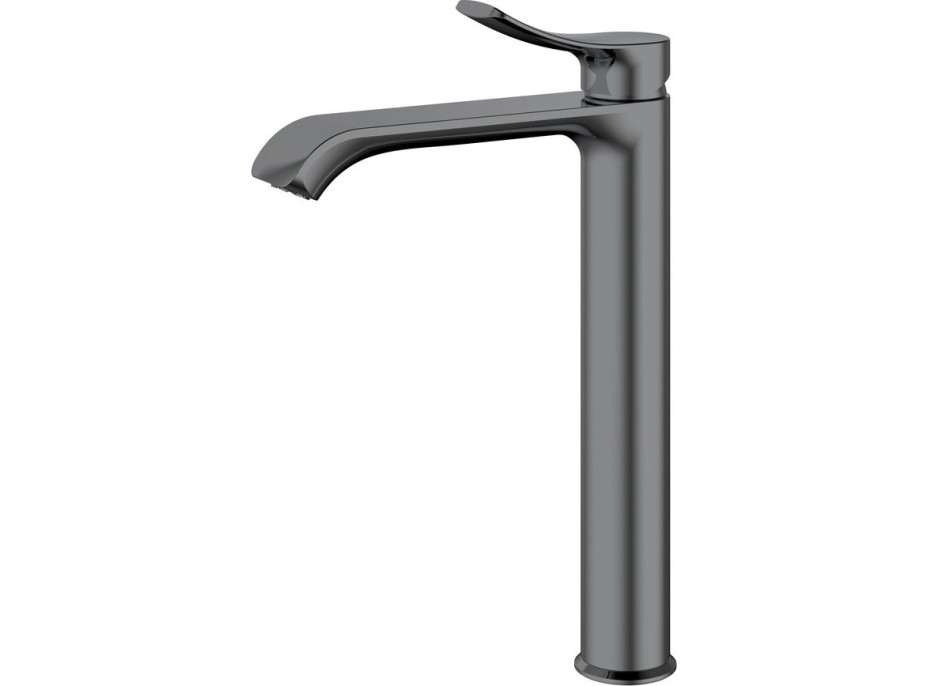 Sapho SUGA stojanková umývadlová batéria vysoká, bez výpustu, gun metal TJ006GM