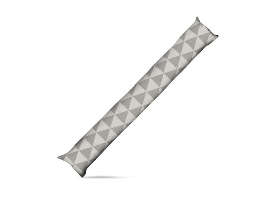 Tesniaci valec do dverí a okien LUPPO 85x15 cm - Trojuholníky - sivý